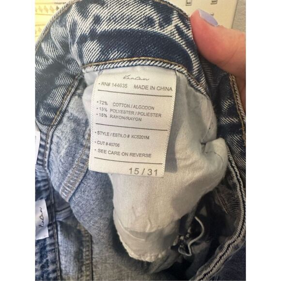 NWT KanCan High Rise Distressed Ankle Skinny Jeans - Size 15 / 31 - KC5201M - Picture 7 of 8